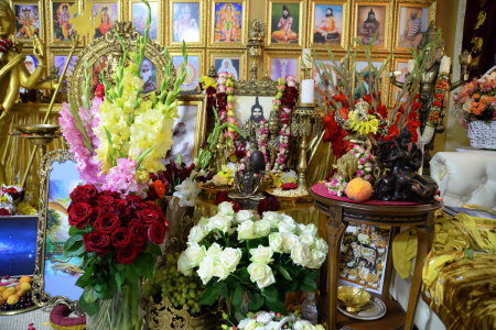 Поднесение санкальпы на пуджу в Шива Према Сагар ашраме