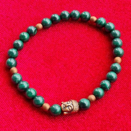 Браслет "Будда" из малахита