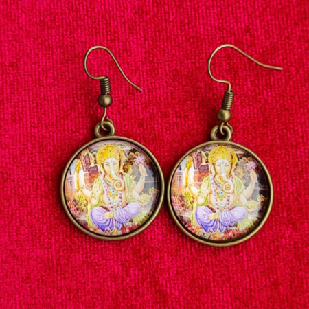 Серьги с Ганешей